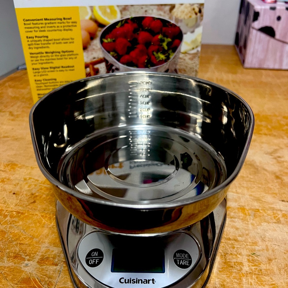 Cuisinart Precision Chef Kitchen Scale KS-06B 11 Lb Capacity Digital Stainless